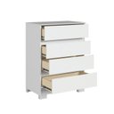 Ver imagem 4 de Cômoda 4 Gavetas Maia 97cm 71,5cm x 45,3cm Branco
