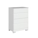 Ver imagem 3 de Cômoda 4 Gavetas Maia 97cm 71,5cm x 45,3cm Branco