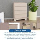 Ver imagem 6 de Cômoda 4 Gavetas Maia 97cm x 71,5cm x 45,3cm Bege/Duna