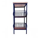 Ver imagem 5 de Fruteira de Ferro e Madeira Ladrilho Hidráulico Artesanal Ladrilho S03