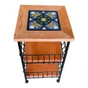 Ver imagem 6 de Fruteira de Ferro e Madeira Ladrilho Hidráulico Artesanal Ladrilho S03