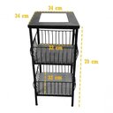 Ver imagem 2 de Fruteira de Ferro e Madeira Ladrilho Hidráulico Artesanal Ladrilho S03