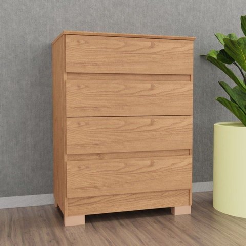 Cômoda 4 Gavetas Maia 71,5cm x 45,3cm x 97cm Marrom