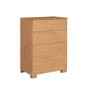 Ver imagem 3 de Cômoda 4 Gavetas Maia 71,5cm x 45,3cm x 97cm Marrom