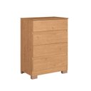Ver imagem 3 de Cômoda 4 Gavetas Maia 71,5cm x 45,3cm x 97cm Marrom