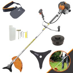 Roçadeira Lateral Á Gasolina Tekna Rl520-p Plus 2t 52cc 2hp Faca 3 Pontas e Cabeçote Nylon - 1