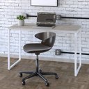 Ver imagem 2 de Mesa Kuadra Office 120x60x75cm Snow/est.branca