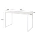 Ver imagem 5 de Mesa Kuadra Office 120x60x75cm Snow/est.branca