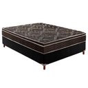 Ver imagem 1 de Cama Box Casal: Colchão Ortopédico Paropas D28/EP Pasquale + Base CRC Rústico Black(138x188)