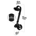 Ver imagem 2 de Par de Puxadores em Ferro Rústico Com Reforço Extra Para Porta Libertas Rosas Artesanato Puxador de