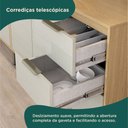 Ver imagem 2 de Cozinha Modulada Glória 5 Peças com Aéreo 1200 3 Portas, Tampo e Torre 2 Fornos Bege/Castanho/Off White