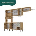 Ver mais imagens de Cozinha Modulada Glória 5 Peças com Aéreo 1200 3 Portas, Tampo e Torre 2 Fornos Bege/Castanho/Off White