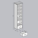 Ver imagem 7 de Sapateira 1 Gaveta 1 Porta com Espelho 100% Madeira Maciça Linha Ouro
