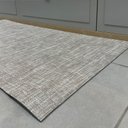 Ver imagem 4 de Tapete Qatar Passadeira Antiderrapante Marrom Algodão e Poliéster Ideal para Sala Quarto Pequenos Es