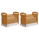 Ver imagem 2 de Kit Gêmeos Berço Mini Cama Danny Savana - Reller Móveis