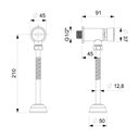 Ver imagem 2 de Válvula para Mictório de Parede com Fechamento Automático Ecopress Cromado Celite