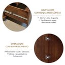 Ver mais imagens de Sapateira Madeira Maciça 1 Gaveta 1 Porta Ouro Marrom/Café