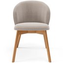 Ver imagem 3 de Kit 02 Cadeiras de Jantar e Estar Living Estofada Mia L02 Bouclê Bege - Lyam Decor