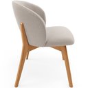 Ver imagem 6 de Kit 02 Cadeiras de Jantar e Estar Living Estofada Mia L02 Bouclê Bege - Lyam Decor