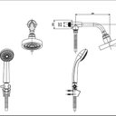 Ver imagem 2 de Chuveiro Redondo 12cm com Sistema Autolimpante com Desviador Master Chuveiros Cromado