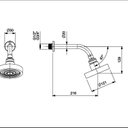 Ver imagem 2 de Chuveiro Redondo 12 Cm com Sistema Autolimpante Master Chuveiros