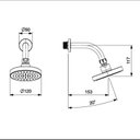 Ver imagem 2 de Chuveiro de Parede Redondo 12cm Basic Cromado Celite