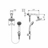 Chuveiro 12 Cm com Desviador e Ducha Manual Basic - 2
