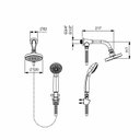 Ver imagem 2 de Chuveiro 12cm Redondo Com Desviador e Ducha Manual Cromado Celite Basic