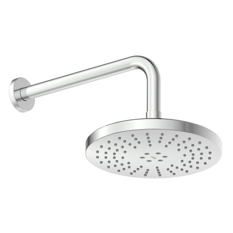 Chuveiro com Braço de Parede Redondo 20cm com 2 Funções Flow Cromado Celite