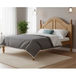 Cama Casal 140cm 100% Madeira Maciça Linha Ouro - 1