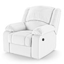Ver mais imagens de Poltrona do Papai Reclinável Pietra Power Touch Massagem Fh9 Pu Branco - Mpozenato