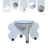 Comedouro Elevado Gato Cachorro Pet Mdf Modelo Osso:15cm/porcelana - 1