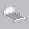 Cama Casal 140cm 100% Madeira Maciça Linha Ouro - 6