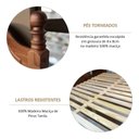 Ver imagem 5 de Cama Casal 140cm 100% Madeira Maciça Linha Ouro