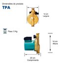 Ver imagem 6 de Bomba Monoestágio Tpa 25-12-200(b) Monofásico Motor Thebe 270w 220v