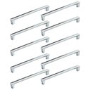 Ver imagem 1 de Kit 10 Puxadores Alça para Móveis Zamac Cromado Cristallo 224 Bigfer Portas Gavetas