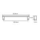Ver imagem 3 de Kit 10 Puxadores Alça para Móveis Zamac Cromado Cristallo 224 Bigfer Portas Gavetas