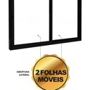Ver imagem 3 de Janela de Alumínio de Correr Lateral 2 Folhas Móveis 120x150cm Lucasa Eccellente Preto