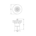 Ver imagem 2 de Válvula de Escoamento para Lavatório 7/8" Universal com Tampa Plástica Complementos