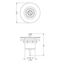 Ver imagem 2 de Válvula de Escoamento Universal para Lavatório 7/8" com Tampa Plástica Complementos