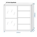 Ver imagem 5 de Guarda Roupa Casal com Espelho 2 Portas 4 Gavetas - Verona-amêndoa - Made Marcs