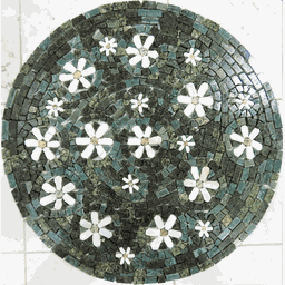 Mandala Mosaico Floral Vegetação Florida 90cm - 1
