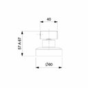 Ver imagem 2 de Acabamento de Registro para Base 1.1/4 1.1/2 Rose Gold Matte Flow