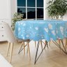 1 Toalha Mesa Festa TNT Nuvem Céu Az Chuva Coração Redonda - 3