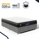 Ver imagem 2 de Cama Box com Colchão Gazin de Espuma D28 Pillow Top Ortoblack Queen 158cm