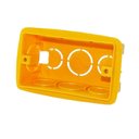 Ver imagem 2 de Kit 50 Caixa Luz Plástica Retangular Amarela 4x2 Reforçada
