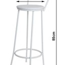 Ver imagem 3 de Banqueta Alta para Cozinha File 70 cm Branco