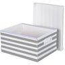 Caixa Organizadora Metalic M 370X280X190 Prata Polibras - 1