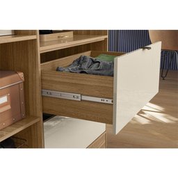 Armário Multiuso 2 Portas Joy Amêndola Off White com Espelho – Demóbile - 6