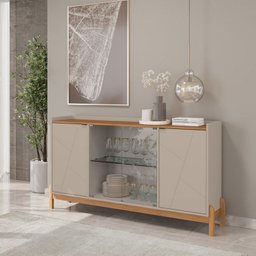 Conjunto Buffet e Cantinho do Café Bari com Mesinha Oblonga - 9